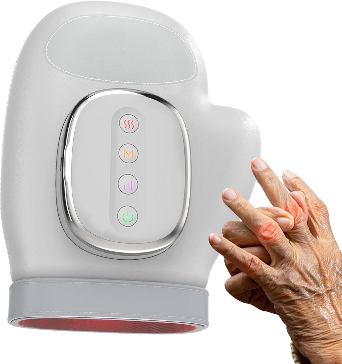 Handmassager - Pols massageapparaat - Ontspanning thuis - Met warmtefunctie - 25 x 13.5 cm