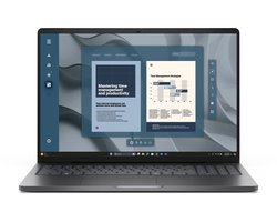 DELL Pro 16 PC16255 AMD Ryzen™ 5 220 Laptop 40,6 cm (16") Full HD+ 16 GB DDR5-SDRAM 512 GB SSD Wi-Fi 6E (802.11ax) Windows 11 Pro Zwart US International