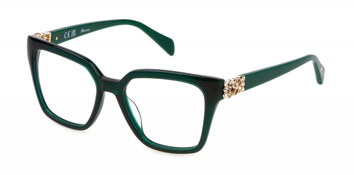 Blumarine VBM851S Verde opalino lucido 52/17/135 WOMAN Brilmonturen