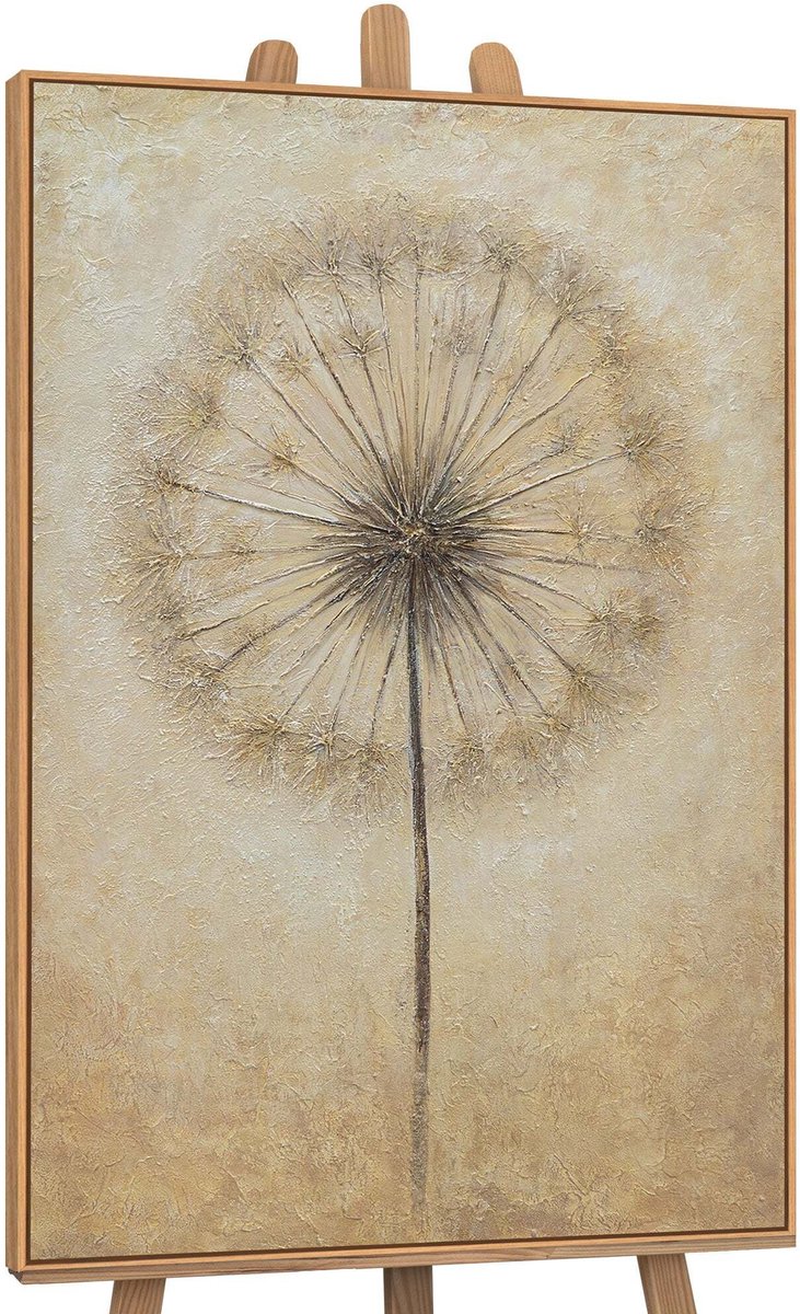 YS Canvas schilderij 140x100 cm handgeschilderd adem van de zomer – YS-Art Gallery – Lijst: Hout – Luxe wanddecoratie Wood