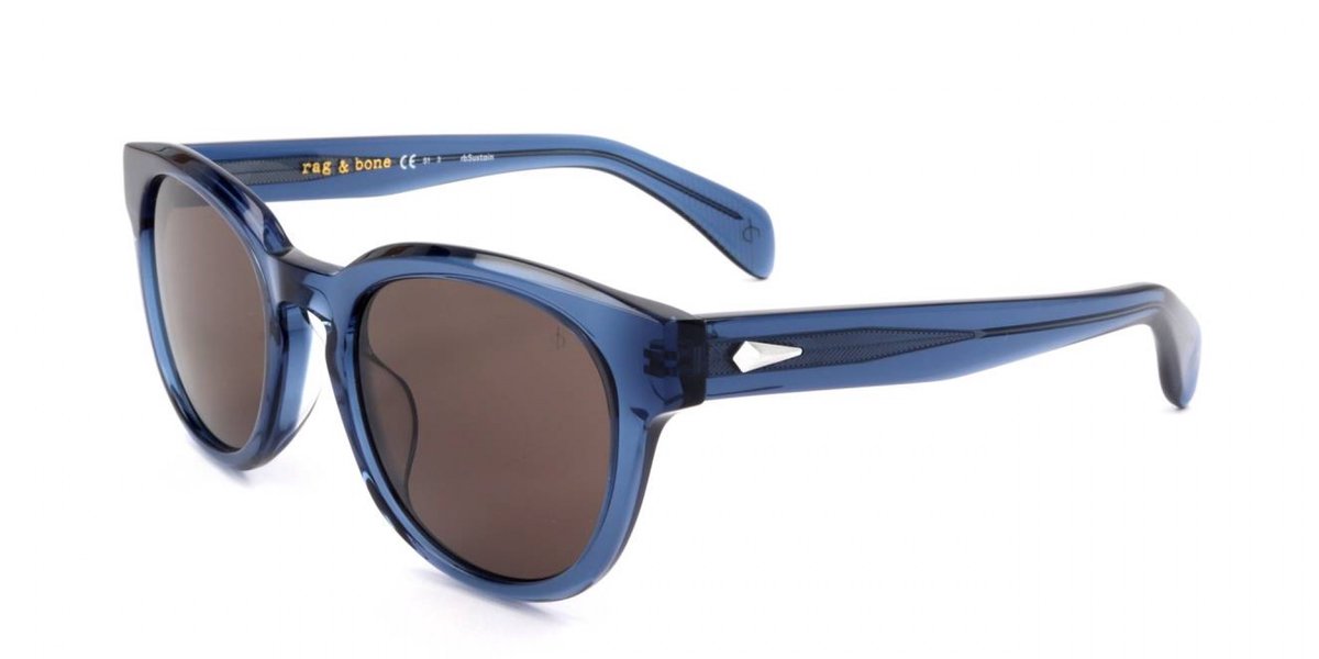Rag & Bone RNB6001/S Blue 51/21/140 MAN Zonnebrillen