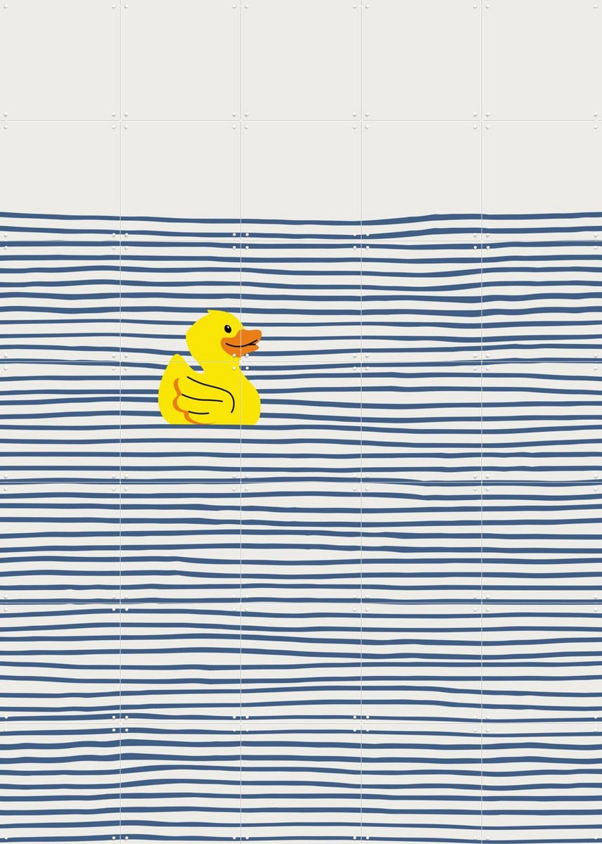 IXXI Yellow Rubber Duck, Little Dean & Various - 100 x 140 cm - Gratis ophangtool - Grote wanddecoratie en posters - Pop art, Illustraties