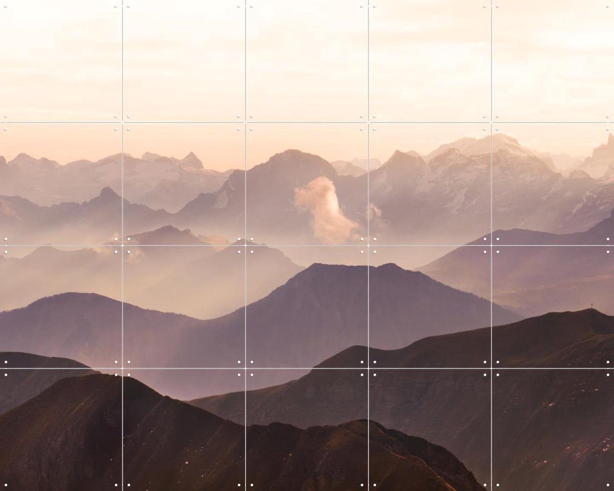 IXXI Brienzer Rothorn, Claire Droppert - 100 x 80 cm - Gratis ophangtool - Grote wanddecoratie en posters - Fotografie, Naturalisme, Minimalisme