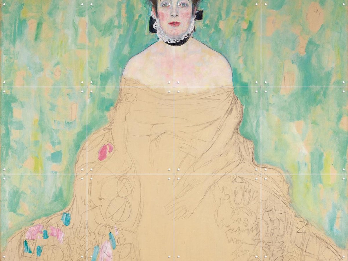 IXXI Amalie Zuckerkandl 1917, Gustav Klimt & Bridgeman Images - 80 x 60 cm - Gratis ophangtool - Grote wanddecoratie en posters - Olieverf, Art