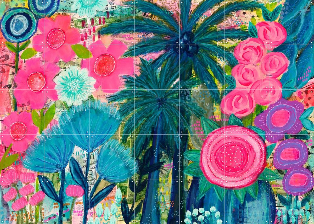 IXXI Lorraine, Yvette Fanciulli - 140 x 100 cm - Gratis ophangtool - Grote wanddecoratie en posters - Kleurrijk, Gemengde Technieken, Abstract