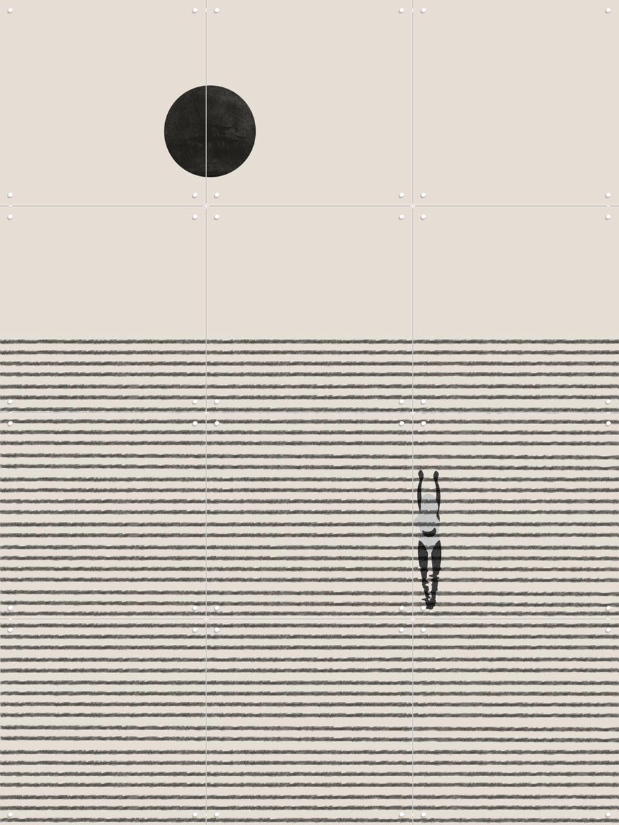 IXXI Nonconformistic Move, The Miuus Studio & Various - 60 x 80 cm - Gratis ophangtool - Grote wanddecoratie en posters - Strepen, Illustraties