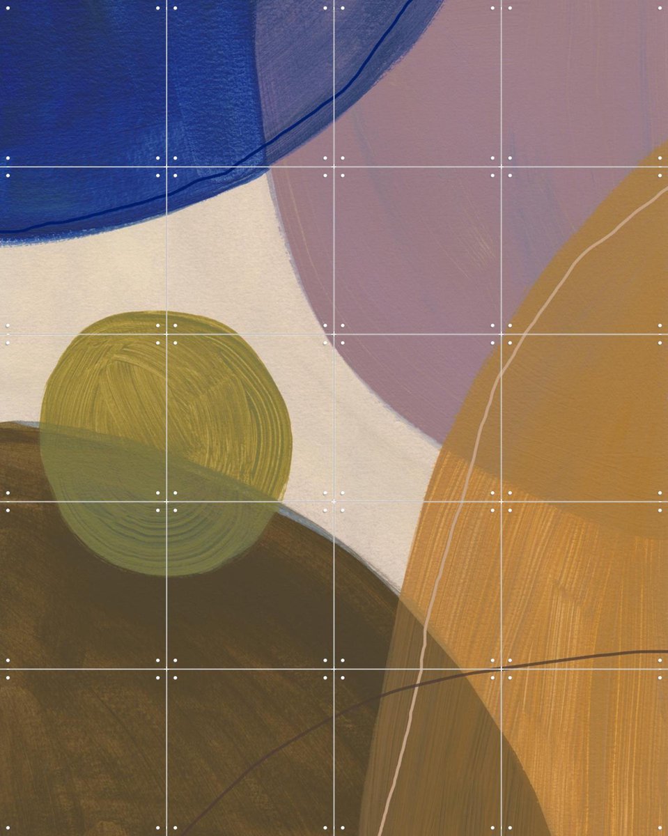 IXXI Graphic 215, Mareike Böhmer - 80 x 100 cm - Gratis ophangtool - Grote wanddecoratie en posters - Geometrische Kunst, Abstract, Grafisch Ontwerp