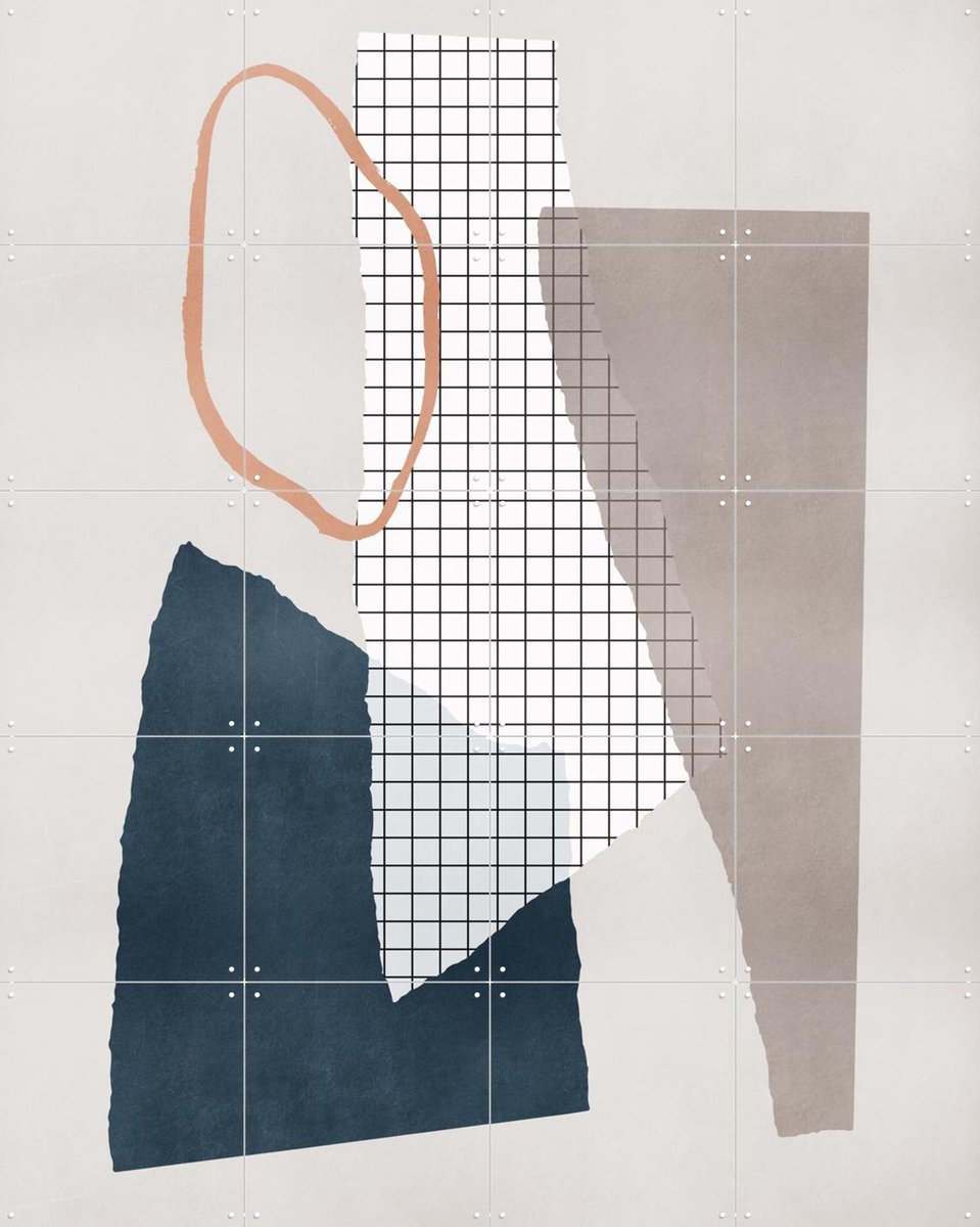 IXXI Pieces 18, Mareike Böhmer - 80 x 100 cm - Gratis ophangtool - Grote wanddecoratie en posters - Grafisch Ontwerp, Minimalisme, Gemengde