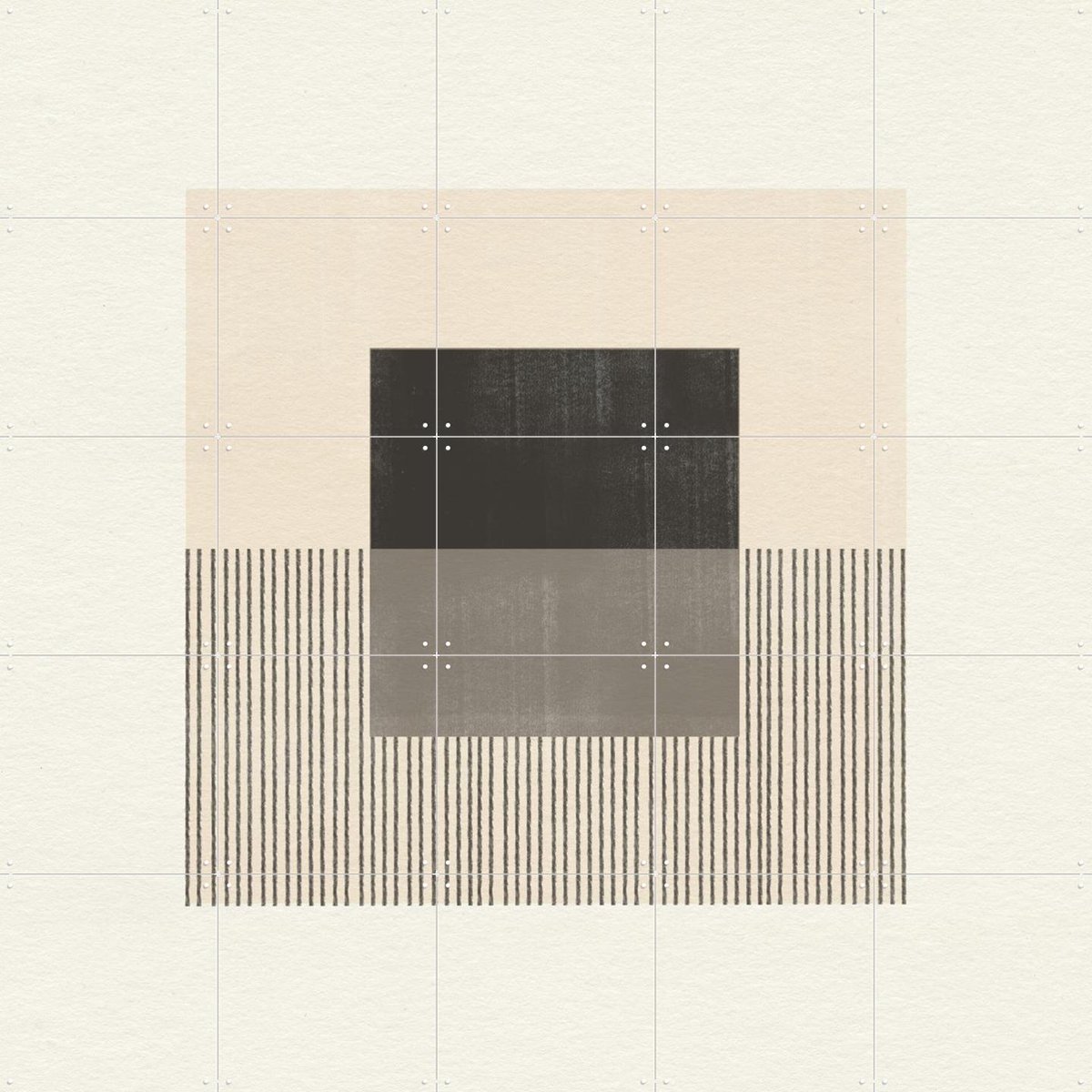 IXXI Paper Object No.2, The Miuus Studio & Various - 100 x 100 cm - Gratis ophangtool - Grote wanddecoratie en posters - Grafisch Ontwerp, Abstract
