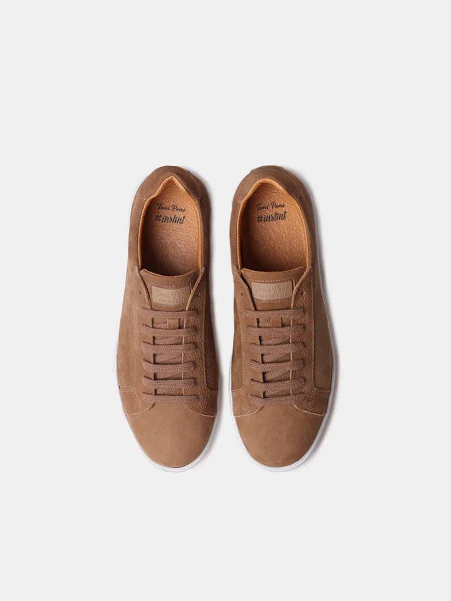 Nubuck vetersneakers voor heren | DALMAU