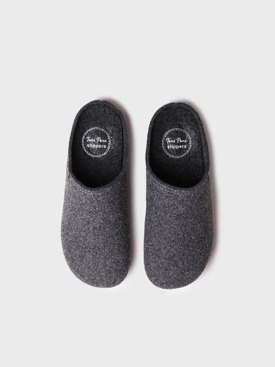 Viltslipper in klompmodel voor dames | MAUI-LX