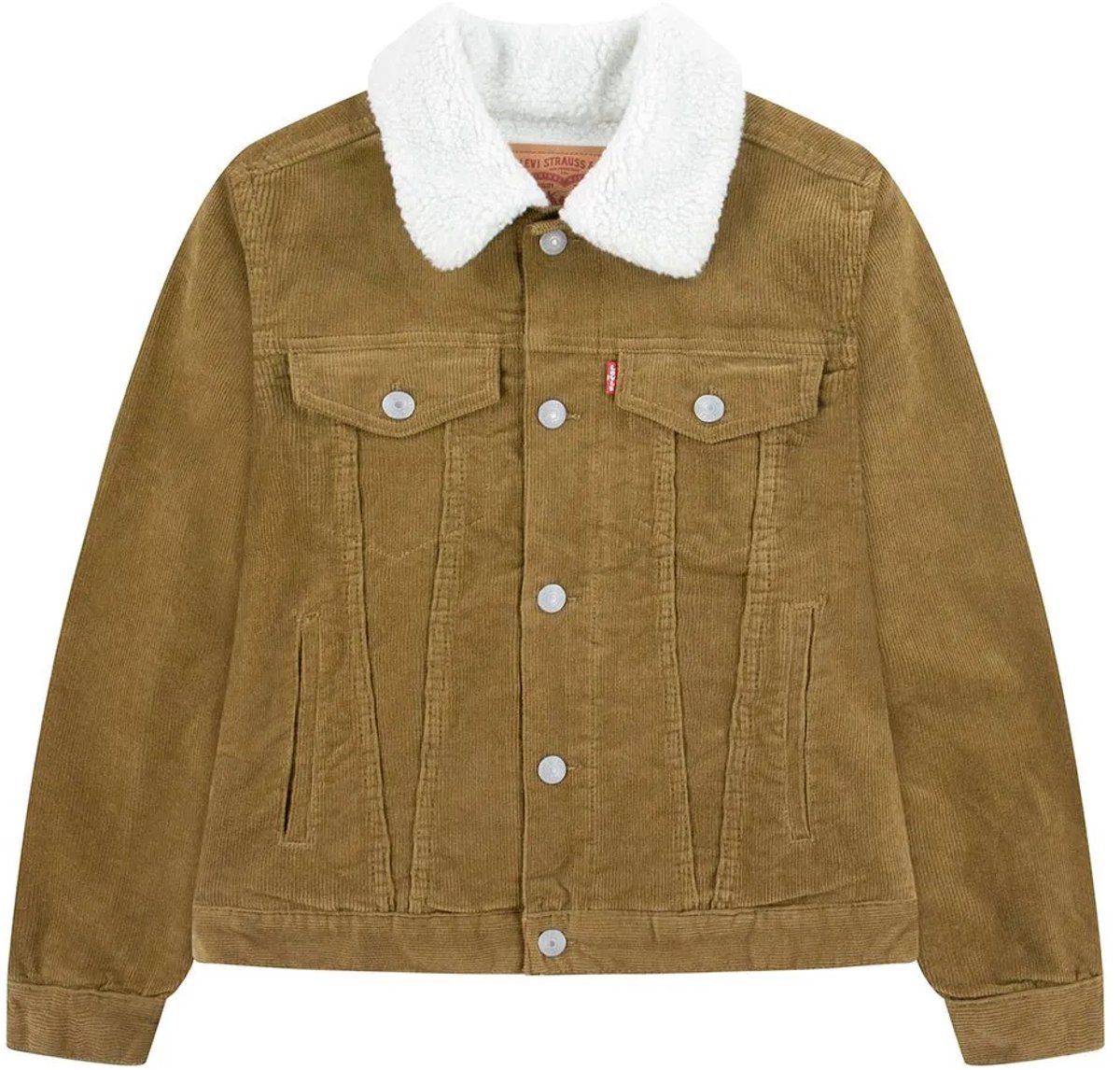Levi´s ® Kids Corduroy Trucker Spijkerjas 12 Years Jongen Bruin