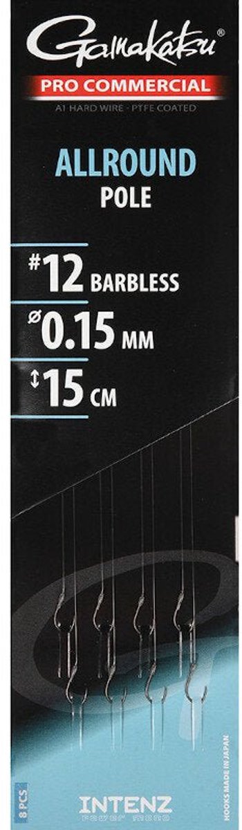 Gamakatsu Allround Pole Barbless Onderlijnen H12 0.15mm 15cm van Gamakatsu — afbeelding 5