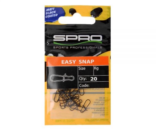 Spro Matt Black Easy Snap - 19 mm - maat 3 van Spro — afbeelding 5