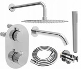 Mexen Kai DR70 inbouwbad-douche set met 30 regendouche, chroom - 77602DR70301-00