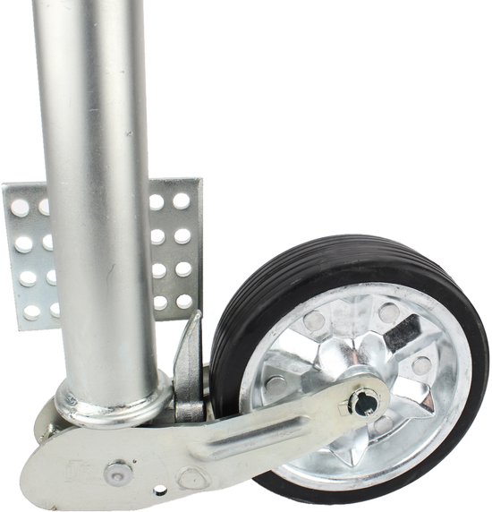 Automatisch Neuswiel 60mm | 250 kg | versterkt wiel | universele bevestigingsplaat — afbeelding 5