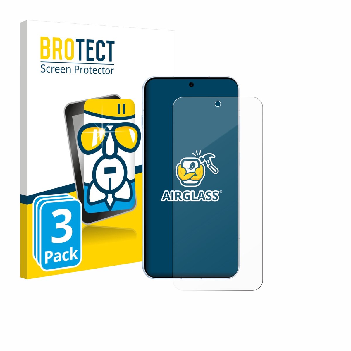 Screenprotector 3 Stuks voor Oppo Find X8s 4G Beschermglas transparant