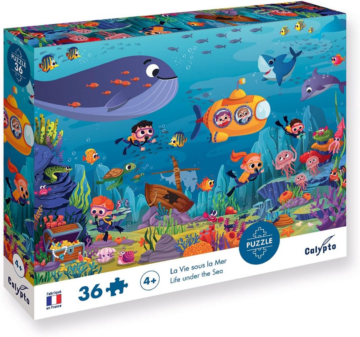 Puzzel van 36 Stukjes - Prachtig Uitzicht op Onderwaterleven