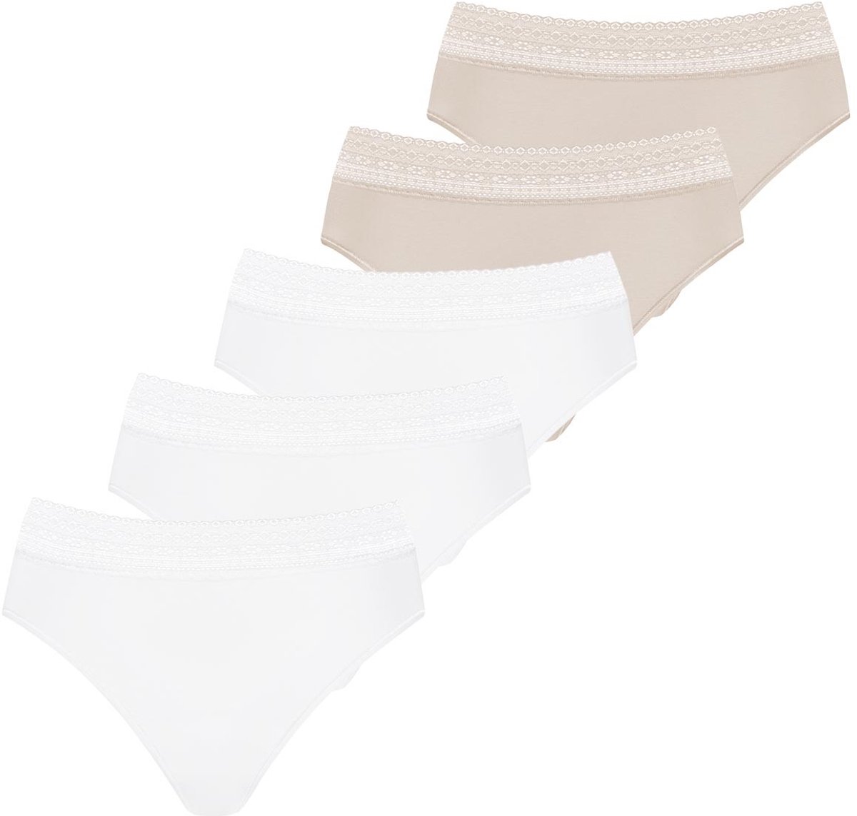 Mey Dames taille pants 5 pack Modal Lace