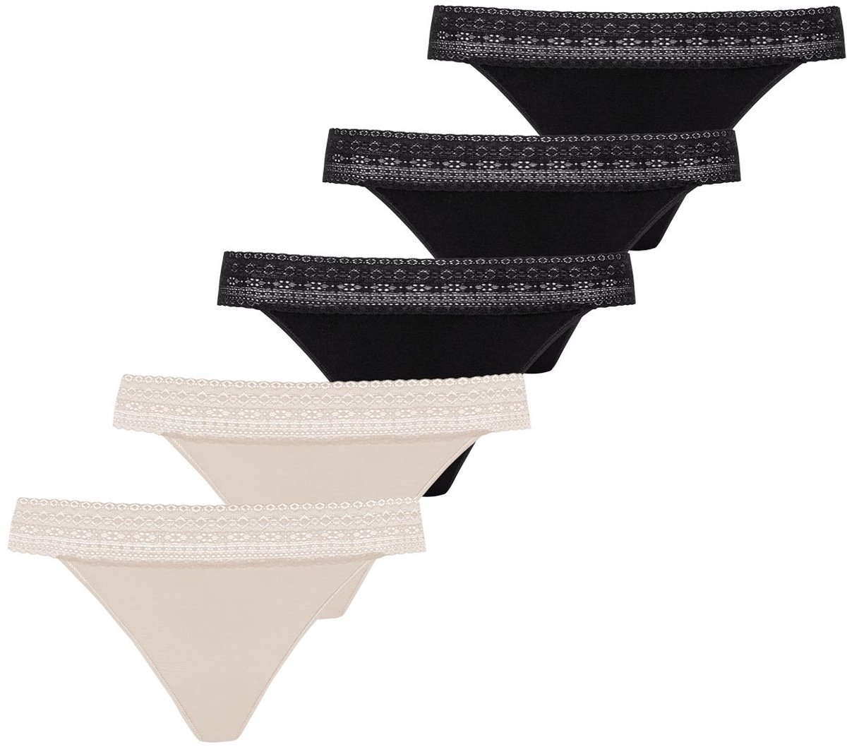 Mey Dames string 5 pack Modal Lace