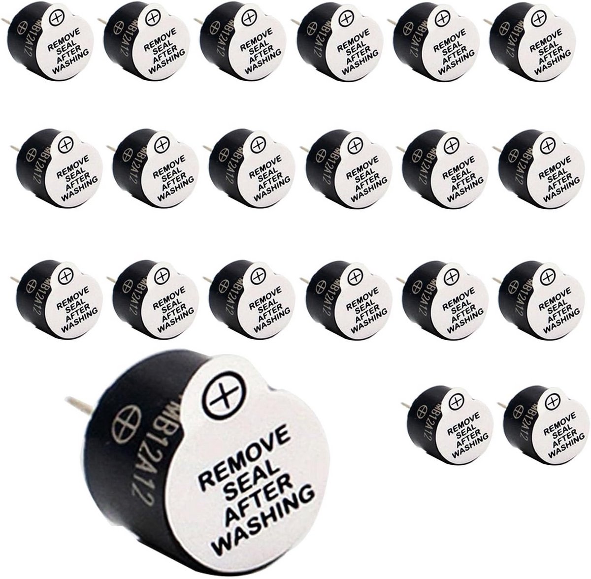 20 Stuks Actieve 12V Arduino Piepers voor Microcontrollers en Raspberry Pi - Continue Zoemer Module