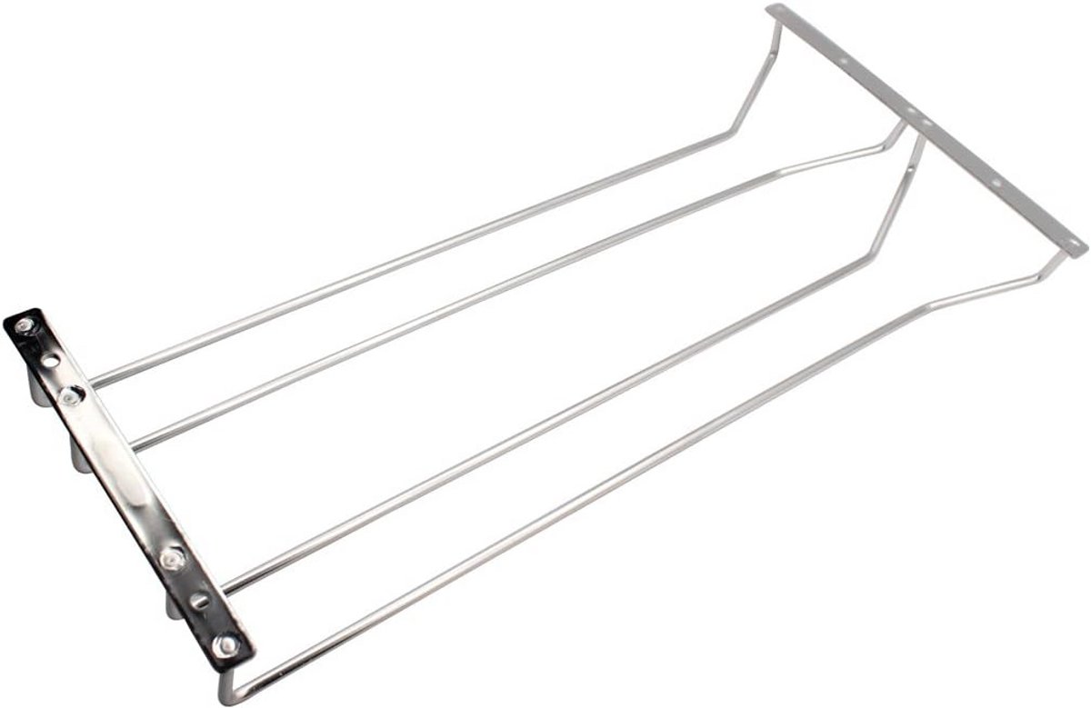 Wijnglas Houder Onder Kast 45 cm RVS - Opknoping Glaswerk Rek