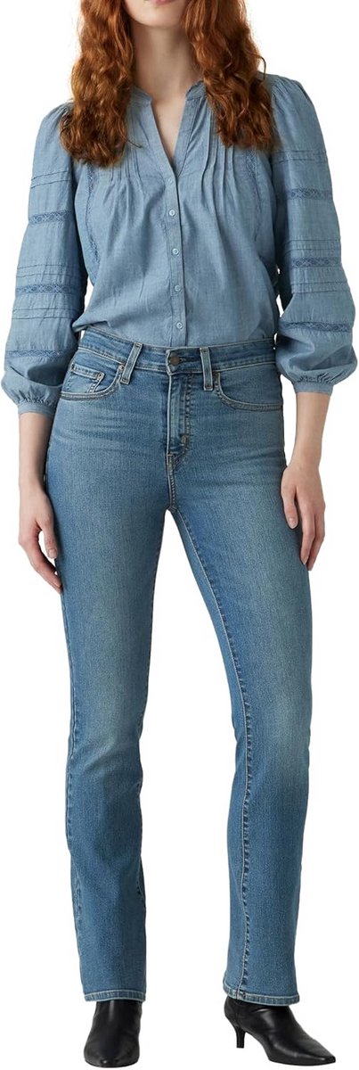 Dames Jeans Bootcut met Hoge Taille - Flattering Fit