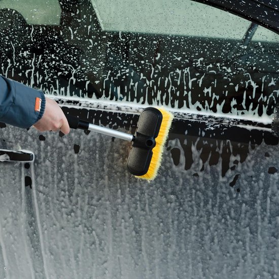 Uitschuifbare Wasborstel Telescoop 80-130 cm voor Auto, Caravan en Boot — afbeelding 4