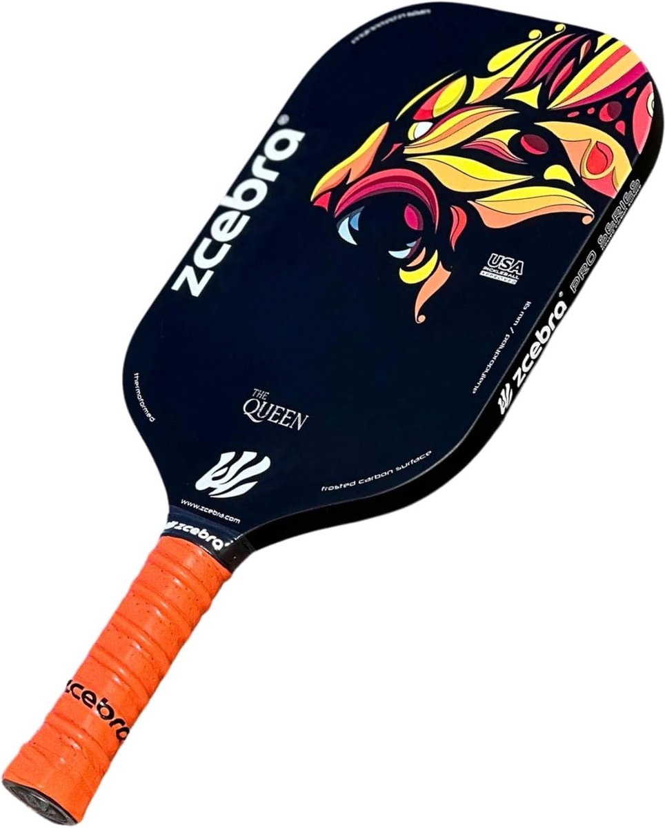 Pickleball Racket Pure Koolstofvezel T700 16mm Thermogevormd Amerikaans Goedgekeurd