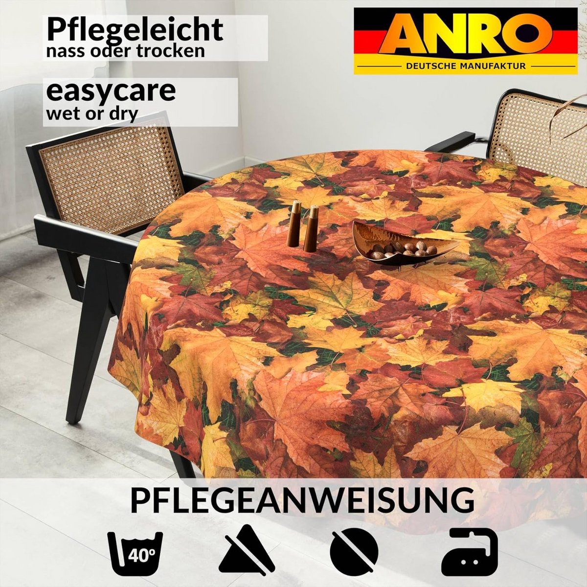 Wasbare Tafelkleed Olieverf Outdoor en Indoor Ronde 120 cm Waterafstotend