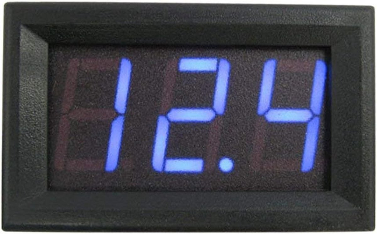 Digitale Voltmeter voor Auto en Motor, 0-30V LED Spanningsmeter