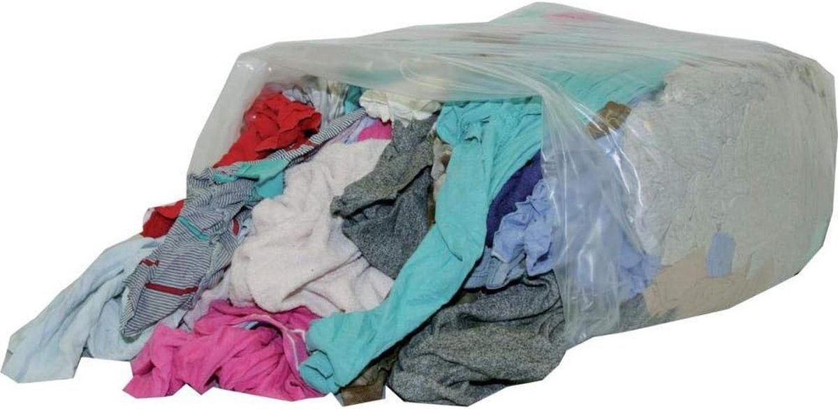 Tricot poetslappen HT lichtbont 10 kg - scheurvast en sterk absorberend