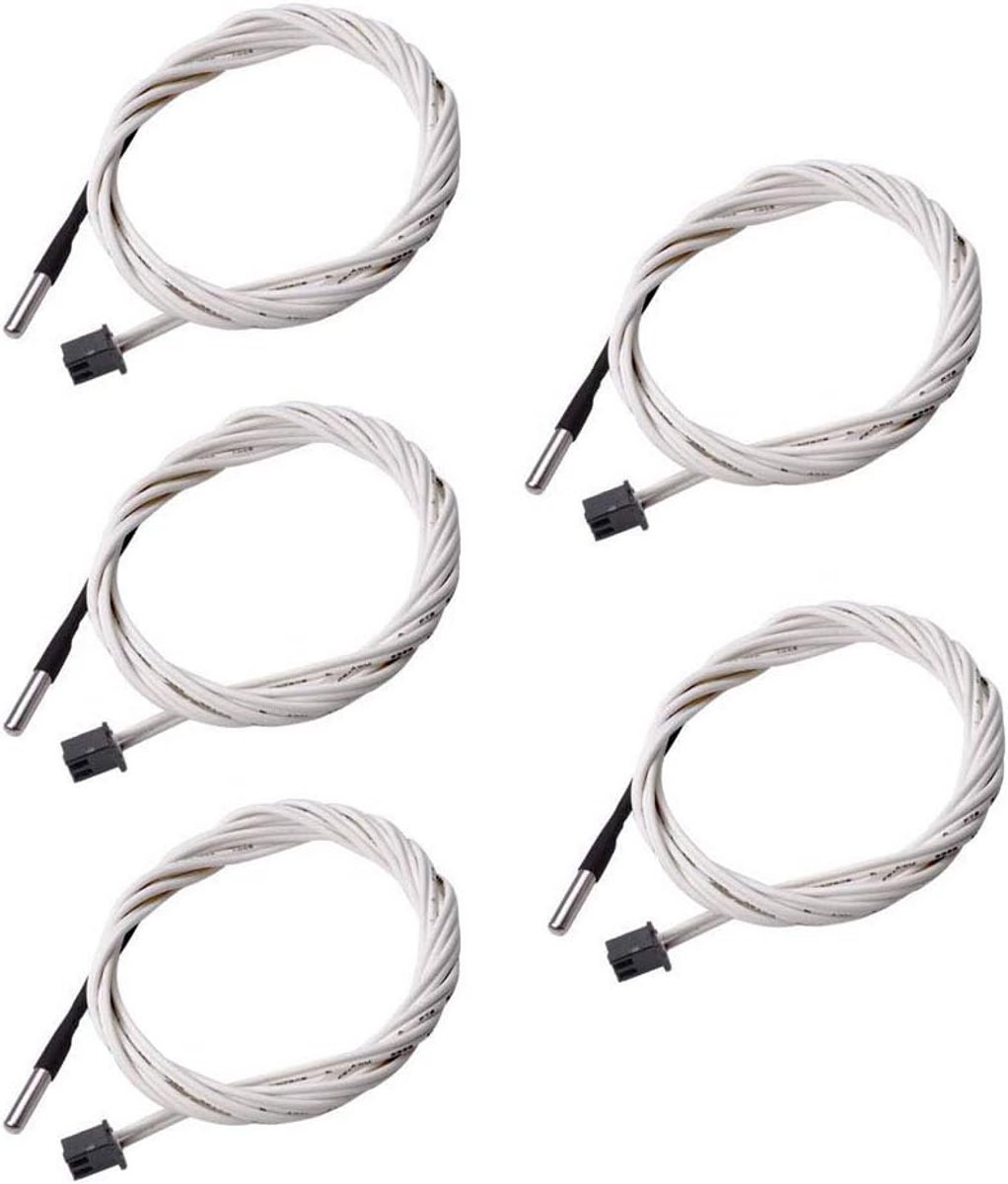 5 stuks Hoge Temperatuur Thermistor 100K Sensor voor 3D Printers tot 350℃