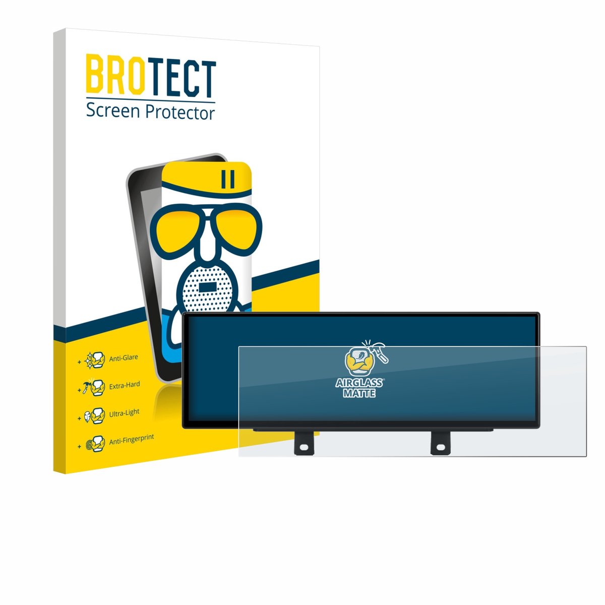 BROTECT - Screenprotector voor Xtrons QLB42THNBR - Folie Beschermfolie Beschermglas matte