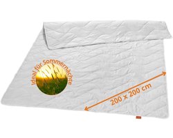 Natuurlijk Dekbed - Zomerdeken Zijde - Warme Nachten - Vochtregulerend Ademend - 200x200 cm - Wit