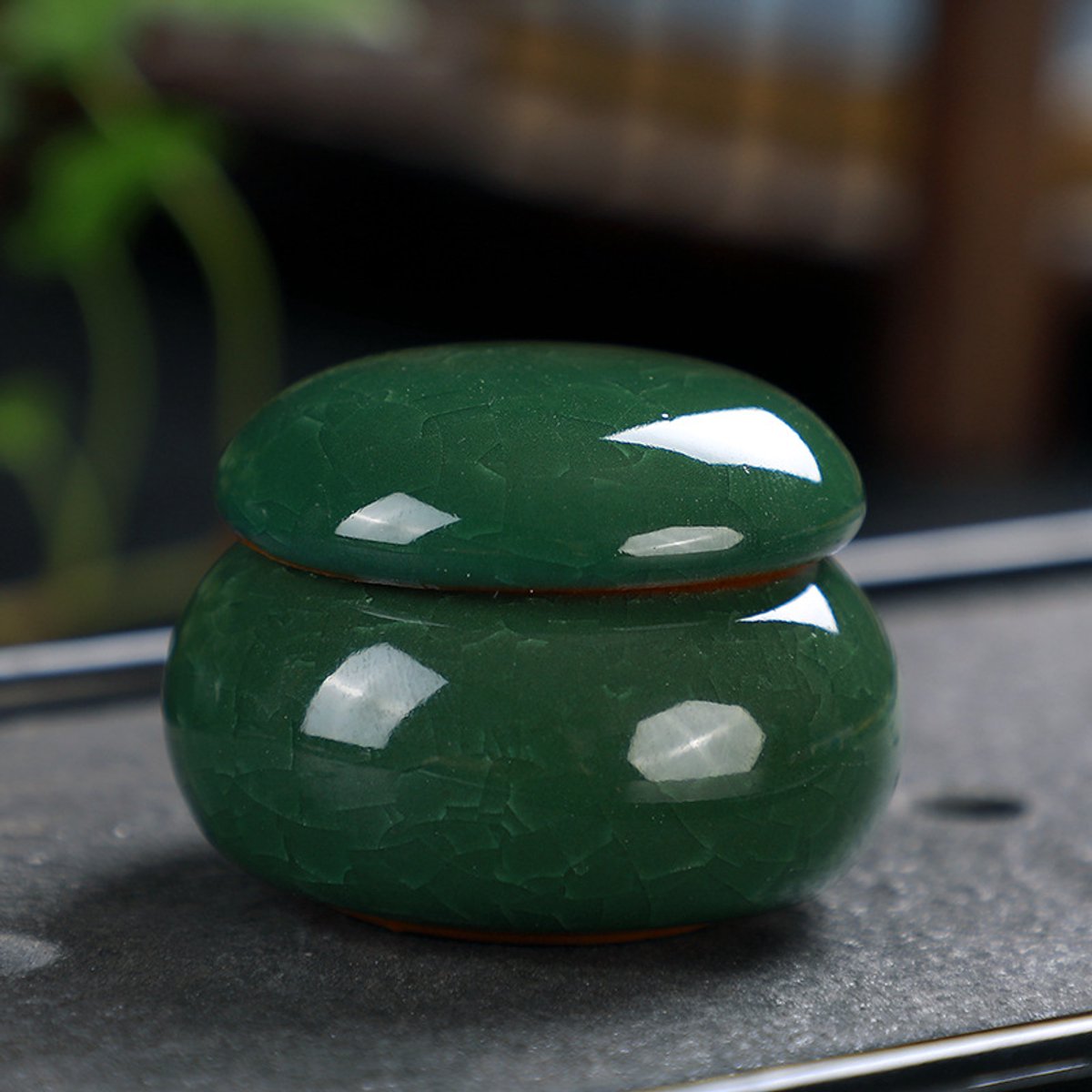 Mini Urn Keramiek - Luxueuze Mini Urn Hond Kat Vogel – Urne – Keramiek – Urnen – Urn Voor Dieren – Urn Hond Overleden – Urn Kat – Een medium (20 gram) breekzijde jade.