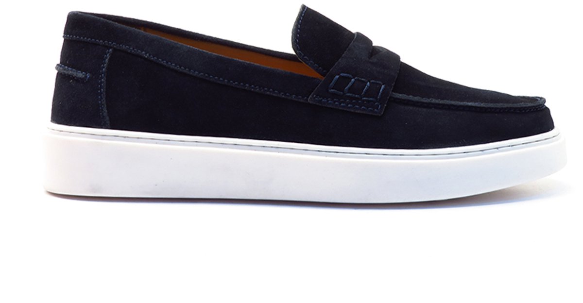 Alberto Torresi Blauw instapper M078825 Navy Blauw