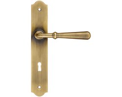 SEART BARTON - Deurklink - Mosiadz Patynowany - Langschild - 72 mm