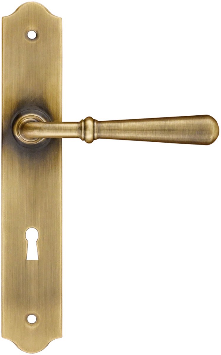 SEART BARTON - Deurklink - Mosiadz Patynowany - Langschild - 72 mm