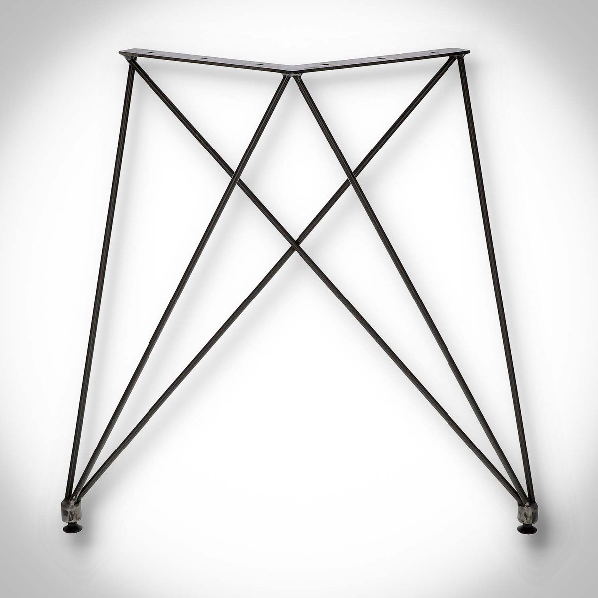 SEART ELEGANCE - Stalen Tafelpoten - 75x72cm - Loft Design - Kruisend Patroon
