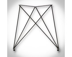 SEART ELEGANCE - Stalen Tafelpoten - 75x72cm - Loft Design - Kruisend Patroon