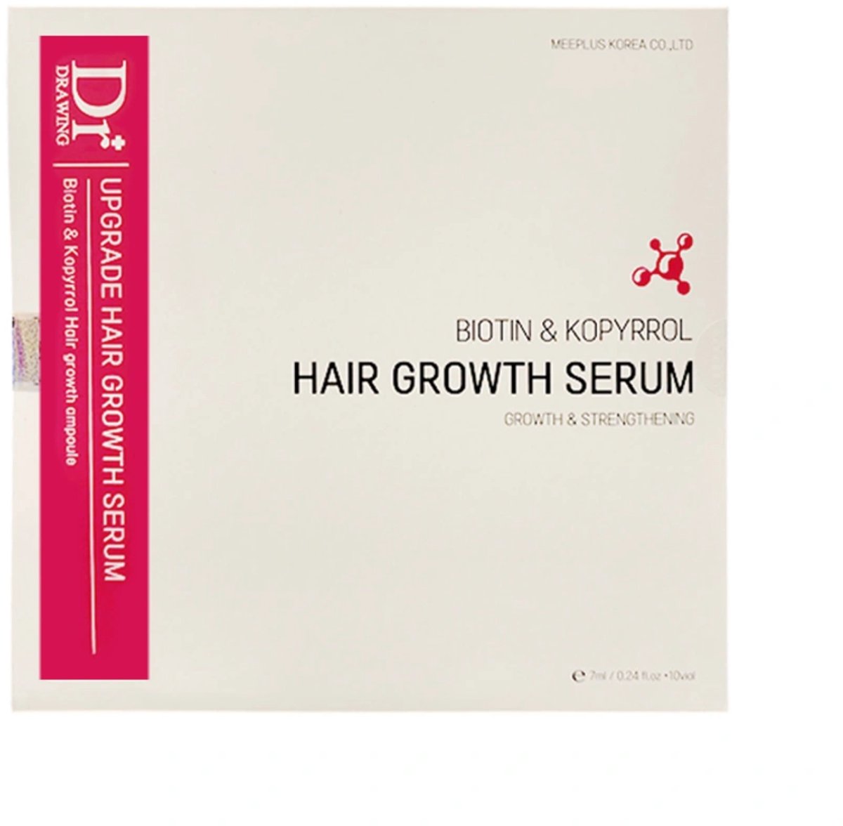 Dr. Drawing Haargroeiserum / Microneedling Serum voor gestimuleerde haargroei 10 x 7 ml