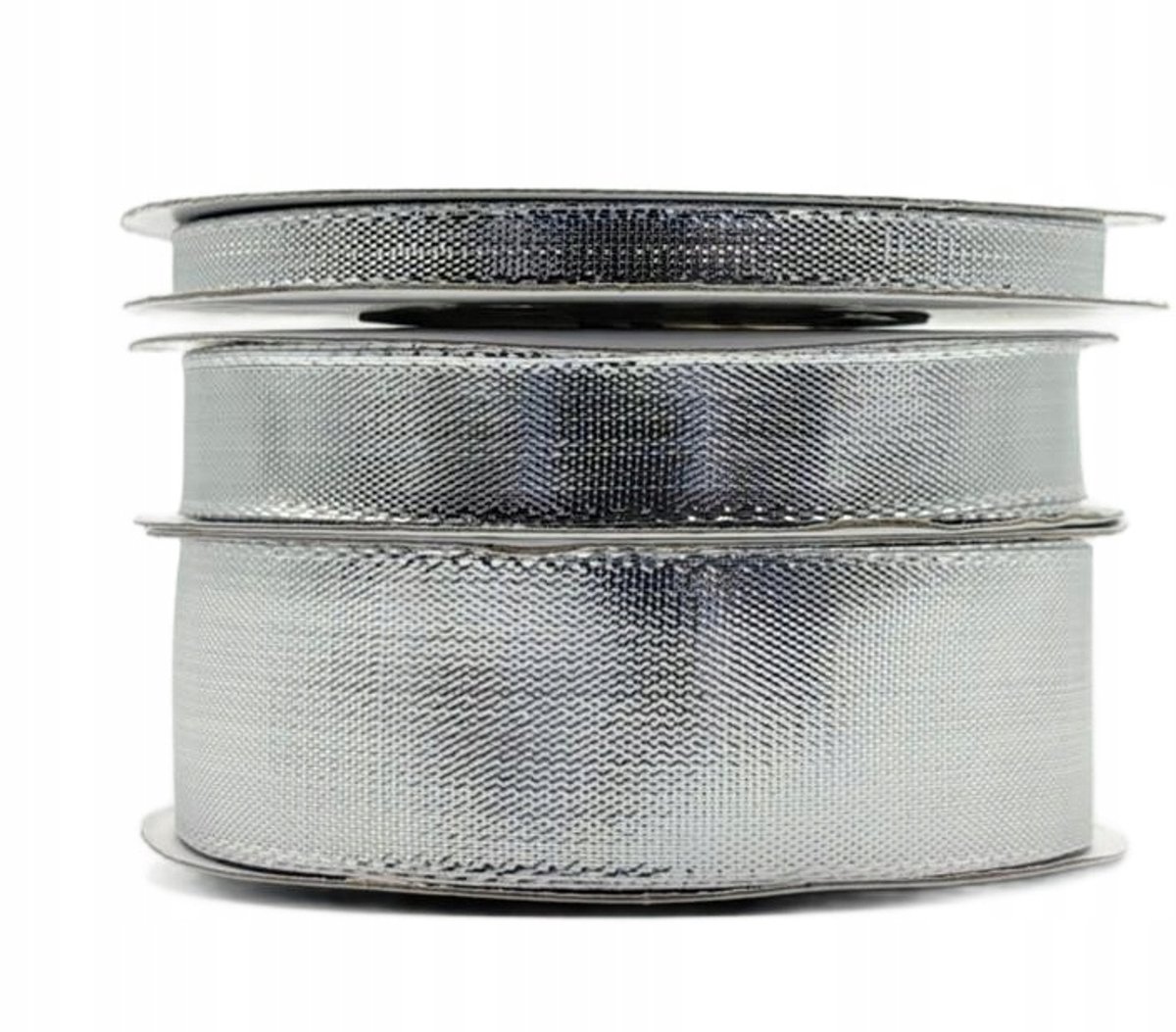 zOkienkiem - Decoratieve Zilveren Metallic Lint - 12mm x 22m - Hoogwaardige Kwaliteit
