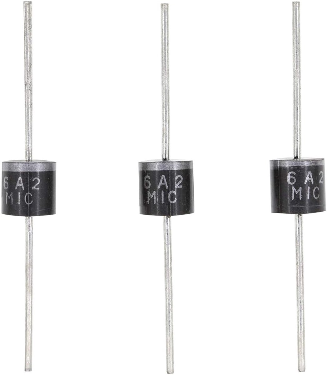 Rectifier Diodes - Gelijkrichters - Elektronische Circuits - 6 Ampère 200 Volt - Axiaal