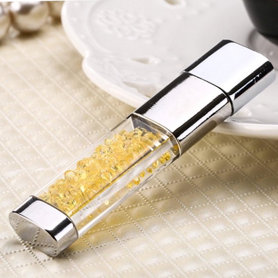 USB Flash Drive - Geheugenstick Pen Drive - Externe Opslag - Waterdicht Schokbestendig - 64GB - Geel Transparant — afbeelding 5