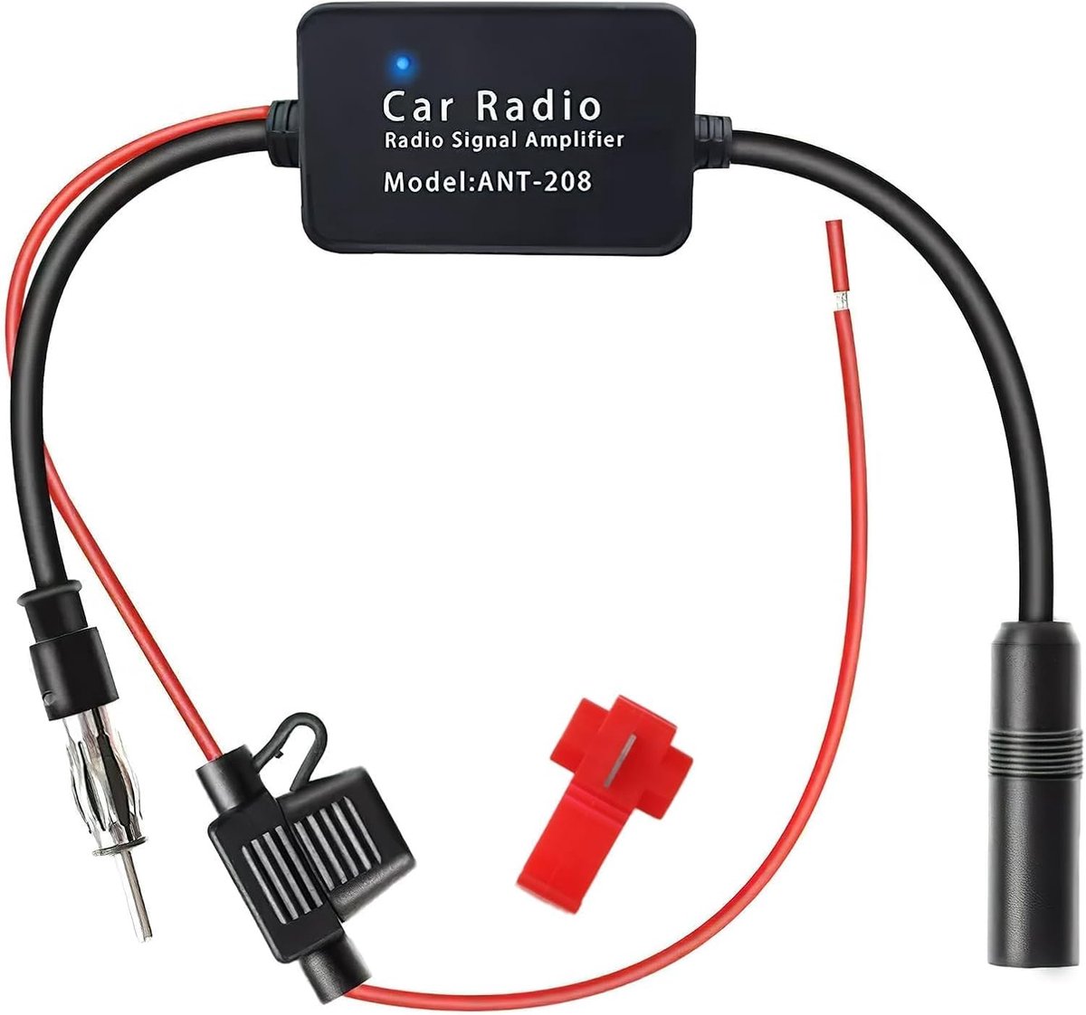Antenne Versterker - FM DAB Radio - Auto Radio Ontvangst - Hoge Versterking Lage Ruis