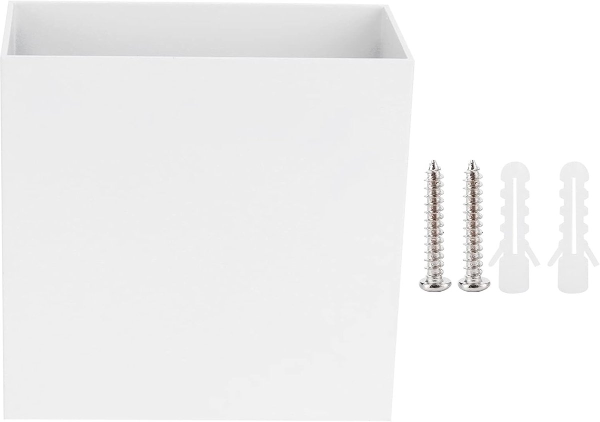 LED Wandlamp - Decoratieve Lamp - Binnenverlichting - Dubbele Kop - 10x10x5 cm - Wit