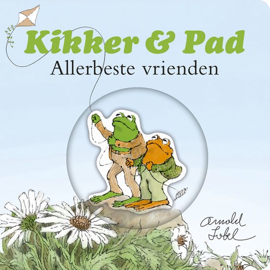 Kikker & Pad, Allerbeste vrienden, met vlieger en bloemen.