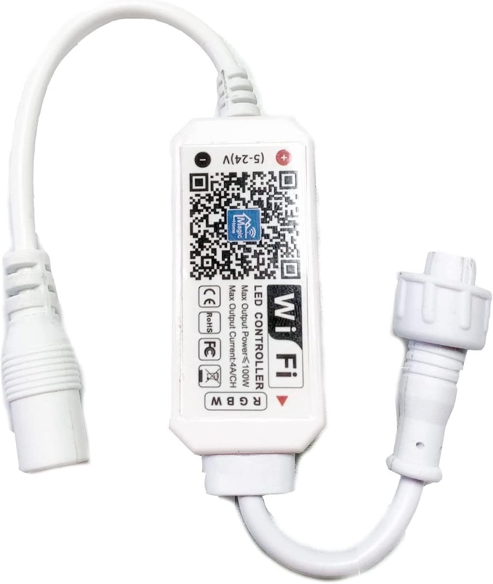 Aquarium Verlichting Controller - Aquarium Licht WiFi - Aquarium Verlichting Sturen - 4 Kanaals Bediening - 5 Gaten Connector