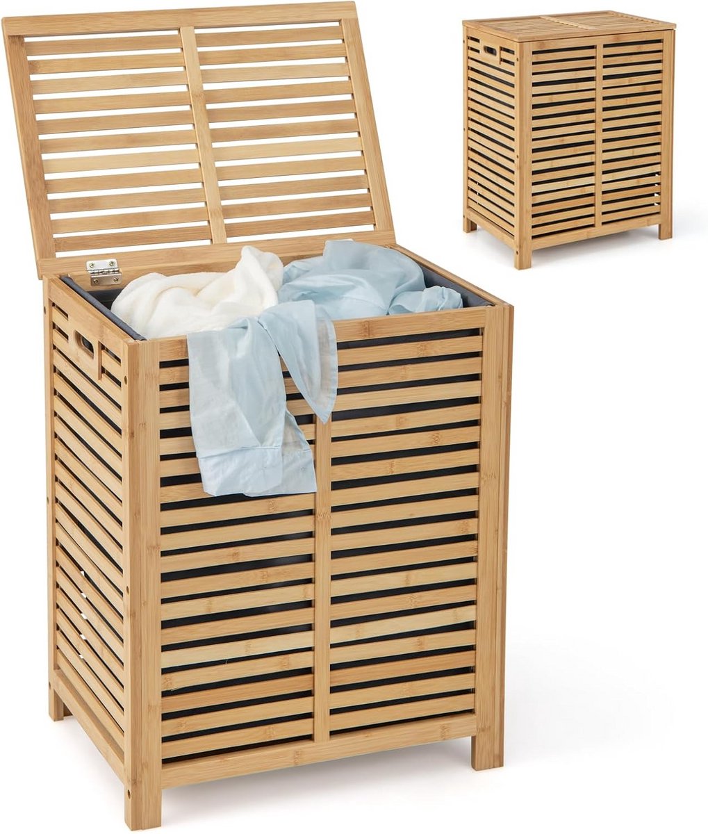 Rieten Wasmand met Deksel - Wasgebruik